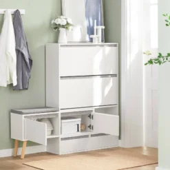 Meuble à Chaussures FSR134-W -Pas Cher Vidaxl Magasin cf6ec69ebb3c40708add8a6f9d0d2c0a