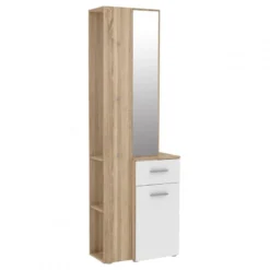 Meuble Entrée Miroir, Rangement - NINA