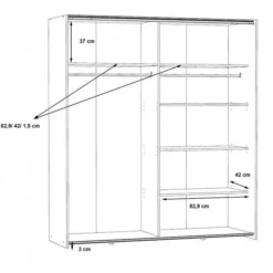 Armoire 2portes Coulissantes 5 Tablettes -Pas Cher Vidaxl Magasin dd7122d8001f4fc1bb50ff1620fa909f.cropped 26 94 677 626.processed