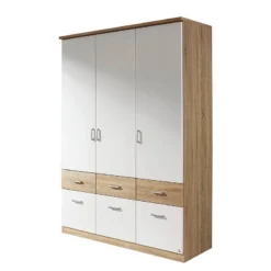 Armoire à Portes Battantes Bremen-Extra -Pas Cher Vidaxl Magasin drehtueren kombischrank bremen extra alpinweiss eiche sonoma 1351718