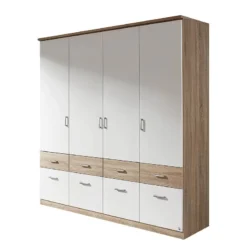Armoire à Portes Battantes Bremen-Extra -Pas Cher Vidaxl Magasin drehtueren kombischrank bremen extra alpinweiss eiche sonoma 1351721