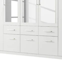 Armoire à Portes Battantes Bingen -Pas Cher Vidaxl Magasin drehtuerenschrank bingen alpinweiss 315 cm 7 tuerig 4646860