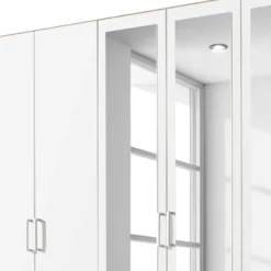 Armoire à Portes Battantes Bingen -Pas Cher Vidaxl Magasin drehtuerenschrank bingen weiss eiche riviera dekor 360 cm 8 tuerig 4646924