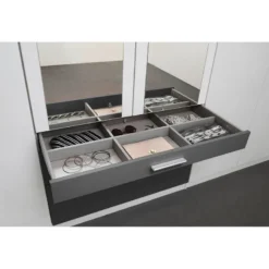 Armoire à Portes Battantes Hildesheim -Pas Cher Vidaxl Magasin drehtuerenschrank hildesheim alpinweiss graumetallic mit spiegeltuer en 4842564