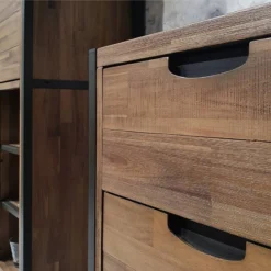 Buffet 170cm 3 Tiroirs 2 Portes Acacia -Pas Cher Vidaxl Magasin e61bbc0f9dcd49a3a44c57d1be66d106