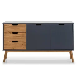Buffet Java 3 Tiroir 2 Porte Anthracite -Pas Cher Vidaxl Magasin ead7087da8424ba19c233ffe6c1b2aa5