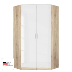 Armoire D'angle Celle -Pas Cher Vidaxl Magasin eckschrank celle eiche sonoma dekor hochglanz weiss 2117746