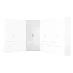 Armoire D'angle Celle -Pas Cher Vidaxl Magasin eckschrank celle hochglanz weiss alpinweiss 1402307
