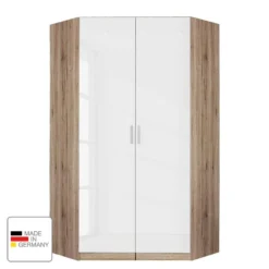 Armoire D'angle Celle -Pas Cher Vidaxl Magasin eckschrank celle hochglanz weiss eiche sanremo hell dekor 2117734