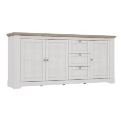 Buffet 204cm 3 Portes 3 Tiroirs - ANGELE