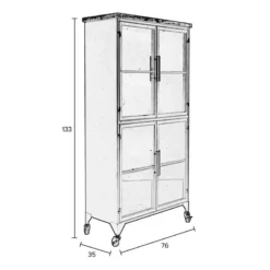 Vitrine En Bois Et Métal -Pas Cher Vidaxl Magasin fe498731fa3b4d12b741cdb5a0b97a01