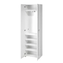 Armoire D’entrée Adana 8 Armoire D’entrée Adana -Pas Cher Vidaxl Magasin garderobenschrank adana hochglanz weiss 5157536