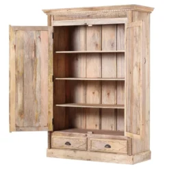 Armoire De Vestibule Cella -Pas Cher Vidaxl Magasin garderobenschrank cella mango massiv 4294512