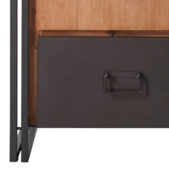 Armoire Manchester II -Pas Cher Vidaxl Magasin garderobenschrank manchester akazie teilmassiv akazie akazie anthrazit 110 cm 2 tuerig 4874988