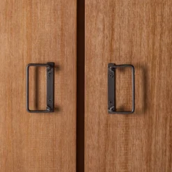 Armoire Manchester II -Pas Cher Vidaxl Magasin garderobenschrank manchester akazie teilmassiv akazie akazie anthrazit 110 cm 2 tuerig 4874992