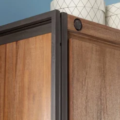 Armoire Manchester II -Pas Cher Vidaxl Magasin garderobenschrank manchester akazie teilmassiv akazie akazie anthrazit 110 cm 2 tuerig 4882448