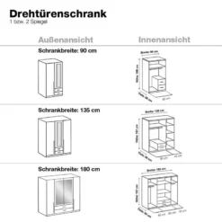 Armoire à Portes Battantes Nuevo -Pas Cher Vidaxl Magasin home design salta kleiderschrank alpinweiss absetzung anthrazit versch groessen m wi ssk 0178a 2