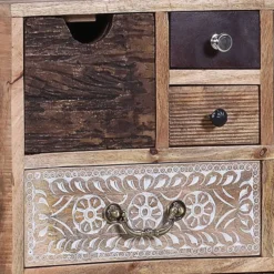 Commode Curenna I -Pas Cher Vidaxl Magasin kommode curenna i mango teilmassiv 4419348