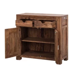 Commode Yoga IV -Pas Cher Vidaxl Magasin kommode yoga sheesham massiv natur 374682