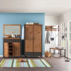 Armoire Manchester II -Pas Cher Vidaxl Magasin spiegel manchester akazie massiv 4882300