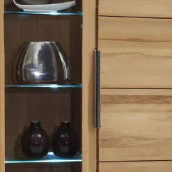 Vitrine Pia III -Pas Cher Vidaxl Magasin vitrine pia iii kernbuche massiv geoelt 306169