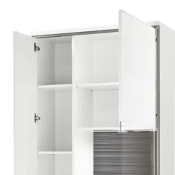 Armoire Vitrine Kushiro 9 Armoire Vitrine Kushiro -Pas Cher Vidaxl Magasin wohnwand arco ii 5 teilig hochglanz weiss grau 4710672